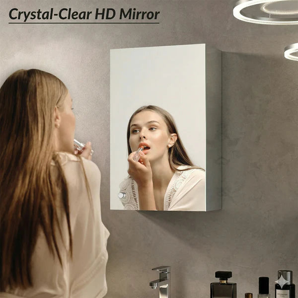 Belluxury® Premium Bathroom Cabinet with Mirror/304 Stainless Steel Mirror Cabinet for Wash Basin/Bathroom Shelf for Wall with Mirror