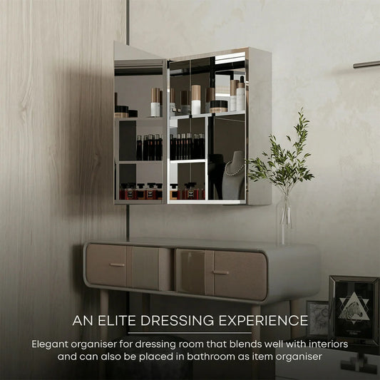 Belluxury® Premium Bathroom Cabinet with Mirror/304 Stainless Steel Mirror Cabinet for Wash Basin/Bathroom Shelf for Wall with Mirror