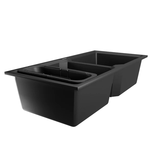 Quartz Double Bowl Kitchen Sink - 37X18 inches