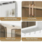 Belluxury®  Bathroom Organiser Without Drill Plastic Wall Mounted Storage Cabinet for Kitchen and Bathroom