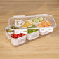 Multi Compartment Transparent Storage Box