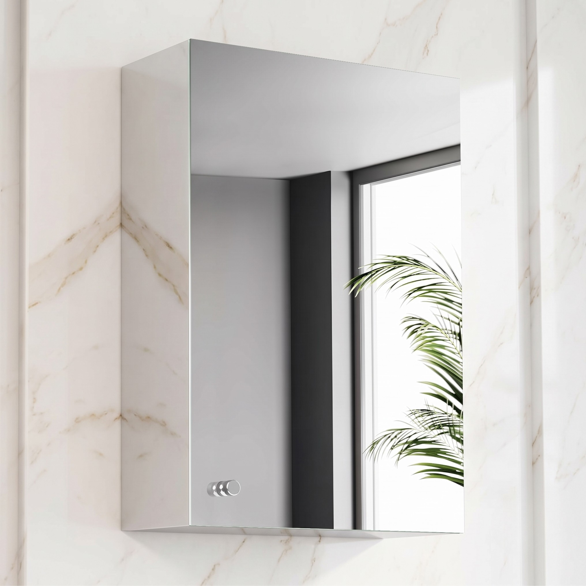 Belluxury® Premium Bathroom Cabinet with Mirror/304 Stainless Steel Mirror Cabinet for Wash Basin/Bathroom Shelf for Wall with Mirror