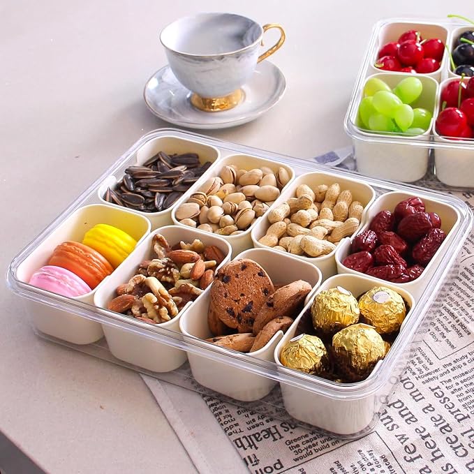 8-Compartment Airtight Food Storage Container