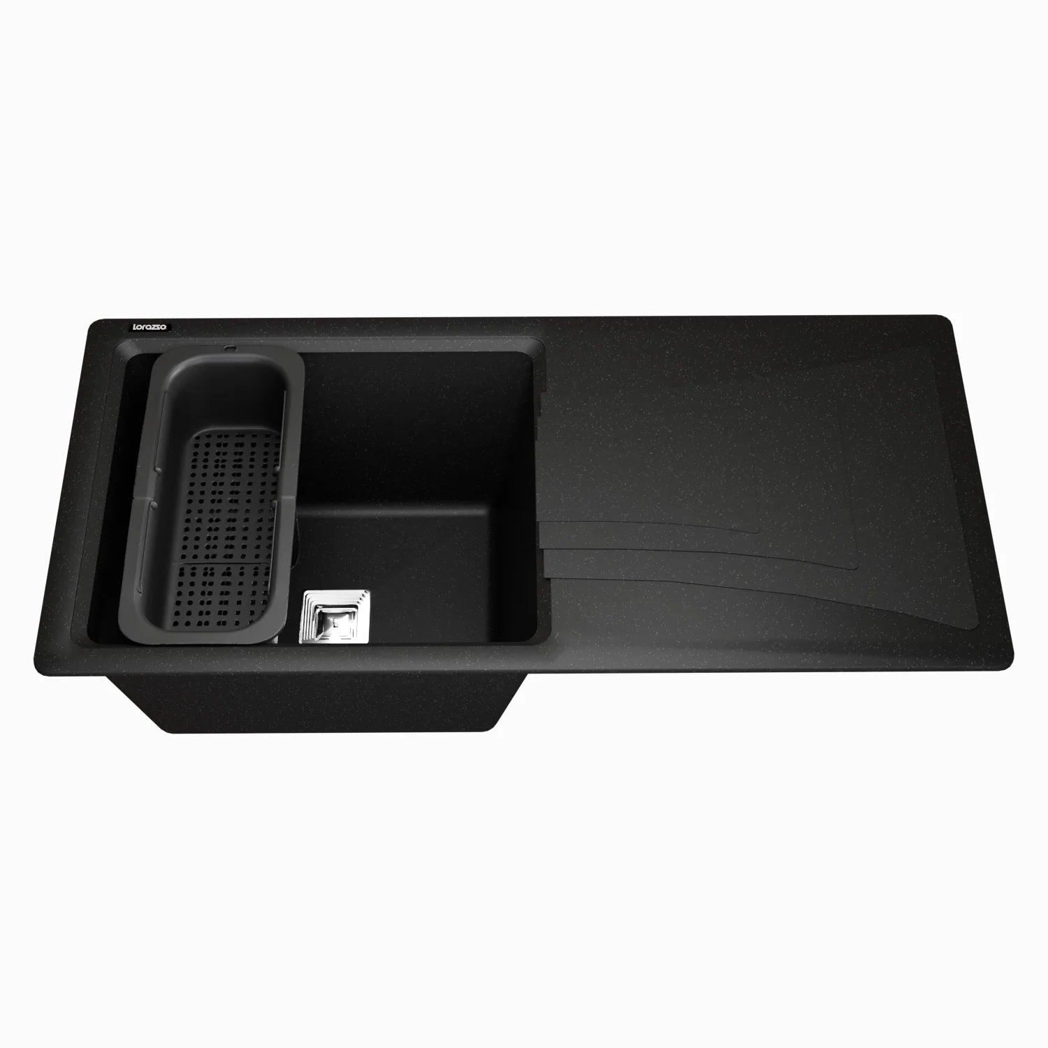 Quartz Kitchen Sink with Drainboard (36×18 Inches) – 10-Year Warranty
