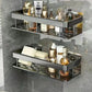 Wall Mounted Self Adhesive Storage Shelf | Rack for Bathroom & Kitchen Aluminium Wall Shelf