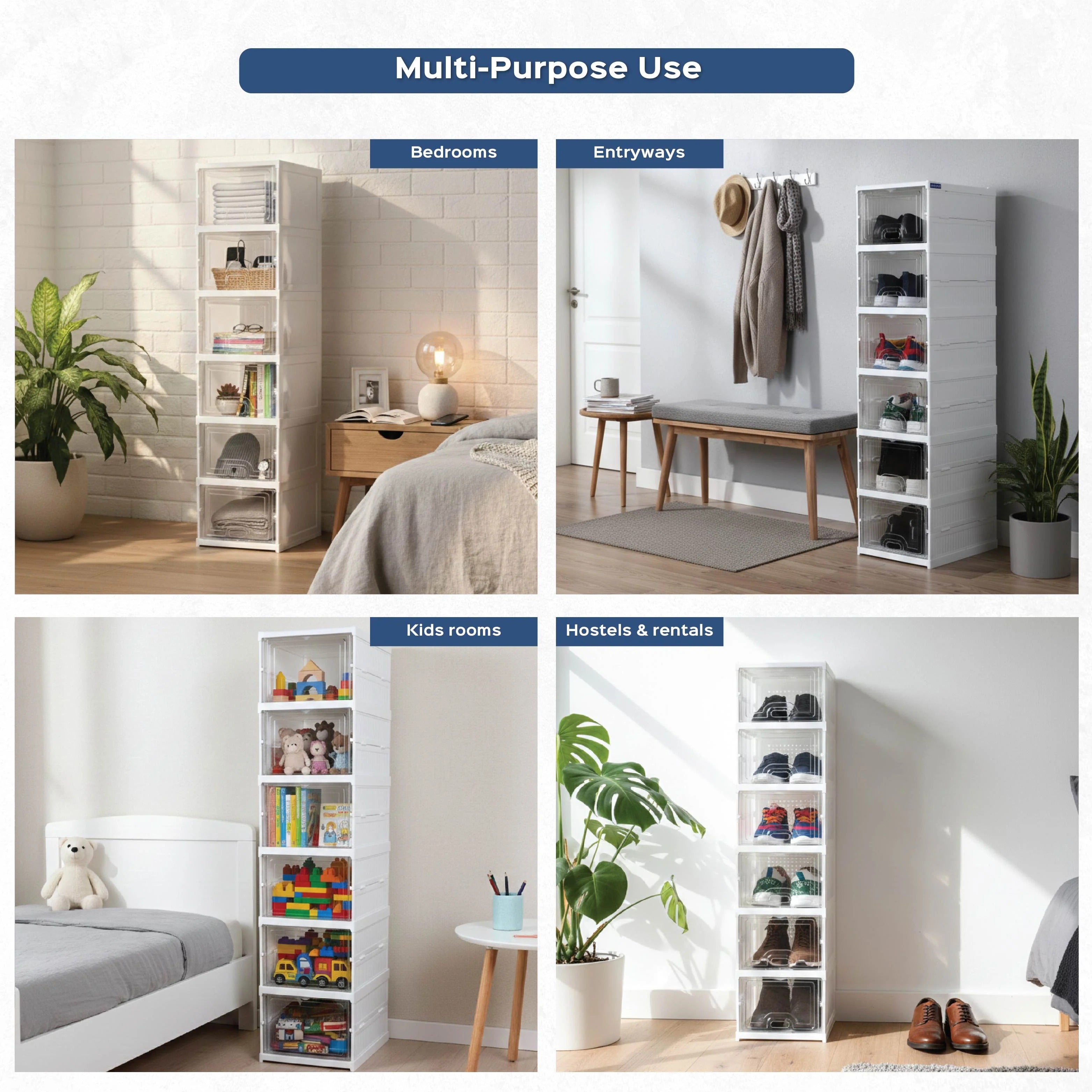 6-Layer Sneaker Pair Box Organizer