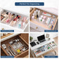 Premium Crystal Clear Acrylic Drawer Organizer Set – 20 Piece Modular Storage Trays for Makeup, Kitchen, Office & Bathroom