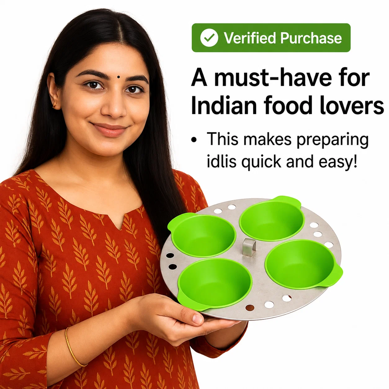 Silicone Idli Maker, Non-Stick Idli Mould | Easy Steam & Quick Release