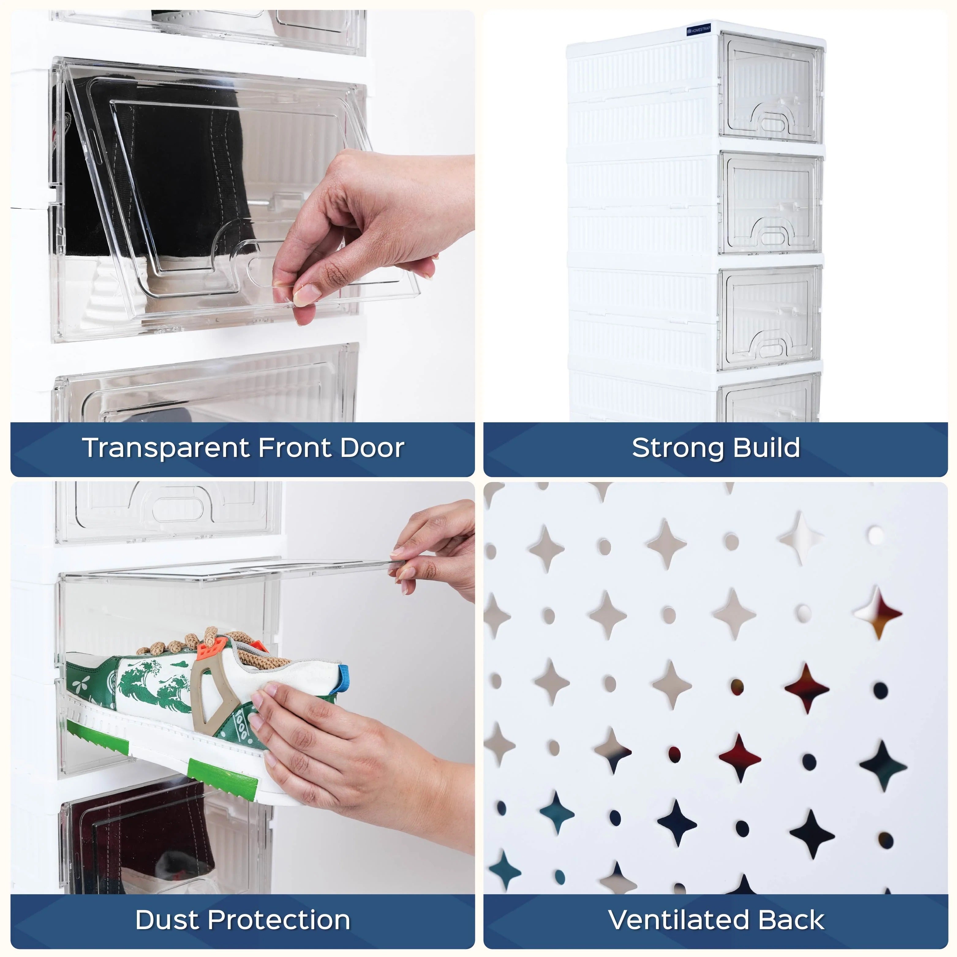 6-Layer Sneaker Pair Box Organizer