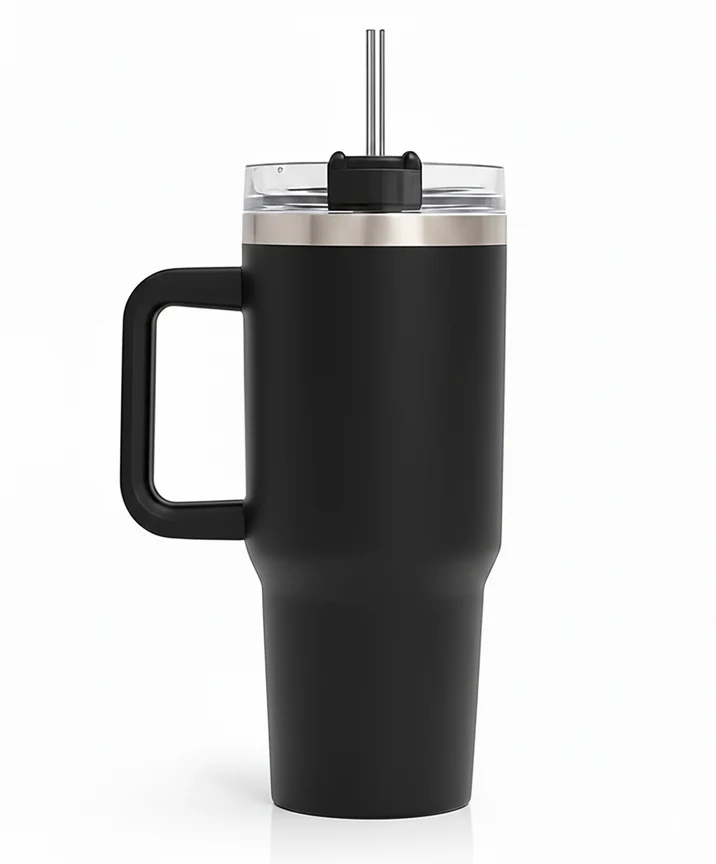 Belluxury HydroVault™ 1200 ML Insulated Stainless Steel Tumbler with Handle & Straw