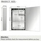 Belluxury® Premium Bathroom Cabinet with Mirror/304 Stainless Steel Mirror Cabinet for Wash Basin/Bathroom Shelf for Wall with Mirror